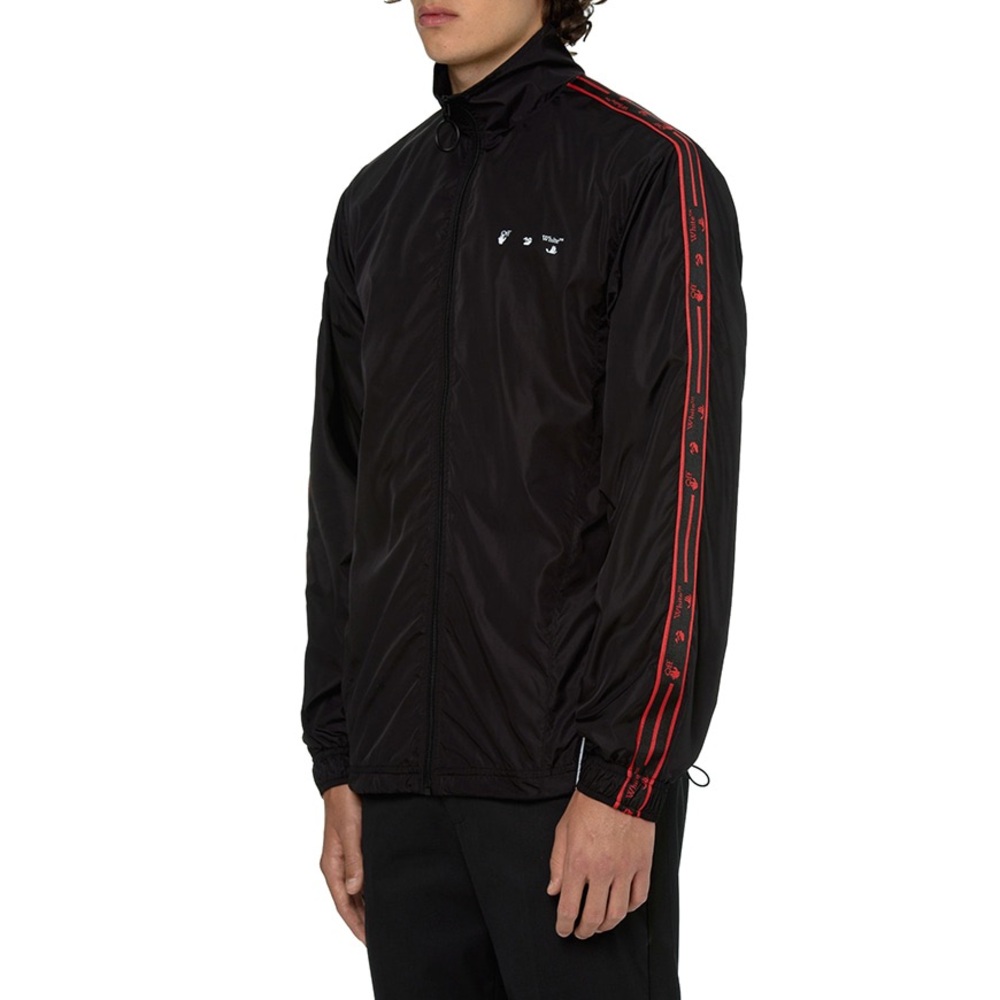 OFF‎ WHITE C/o Virgil Abloh Black Nylon Stripe Track Top